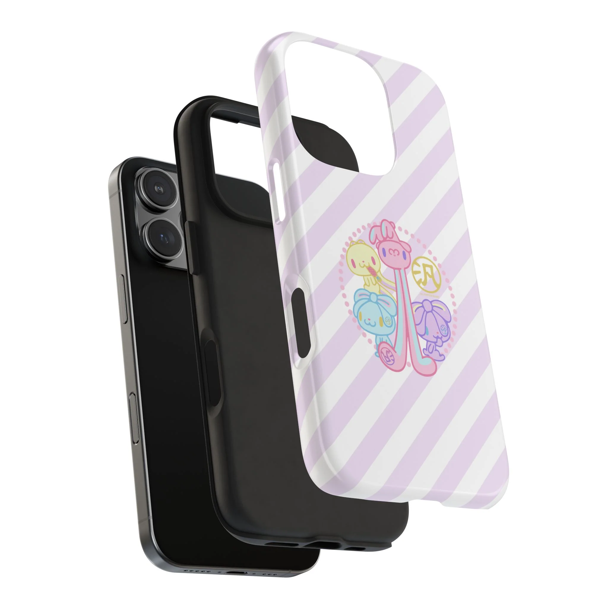 Group Pastel All Purpose Bunny - iPhone Case - Image 35