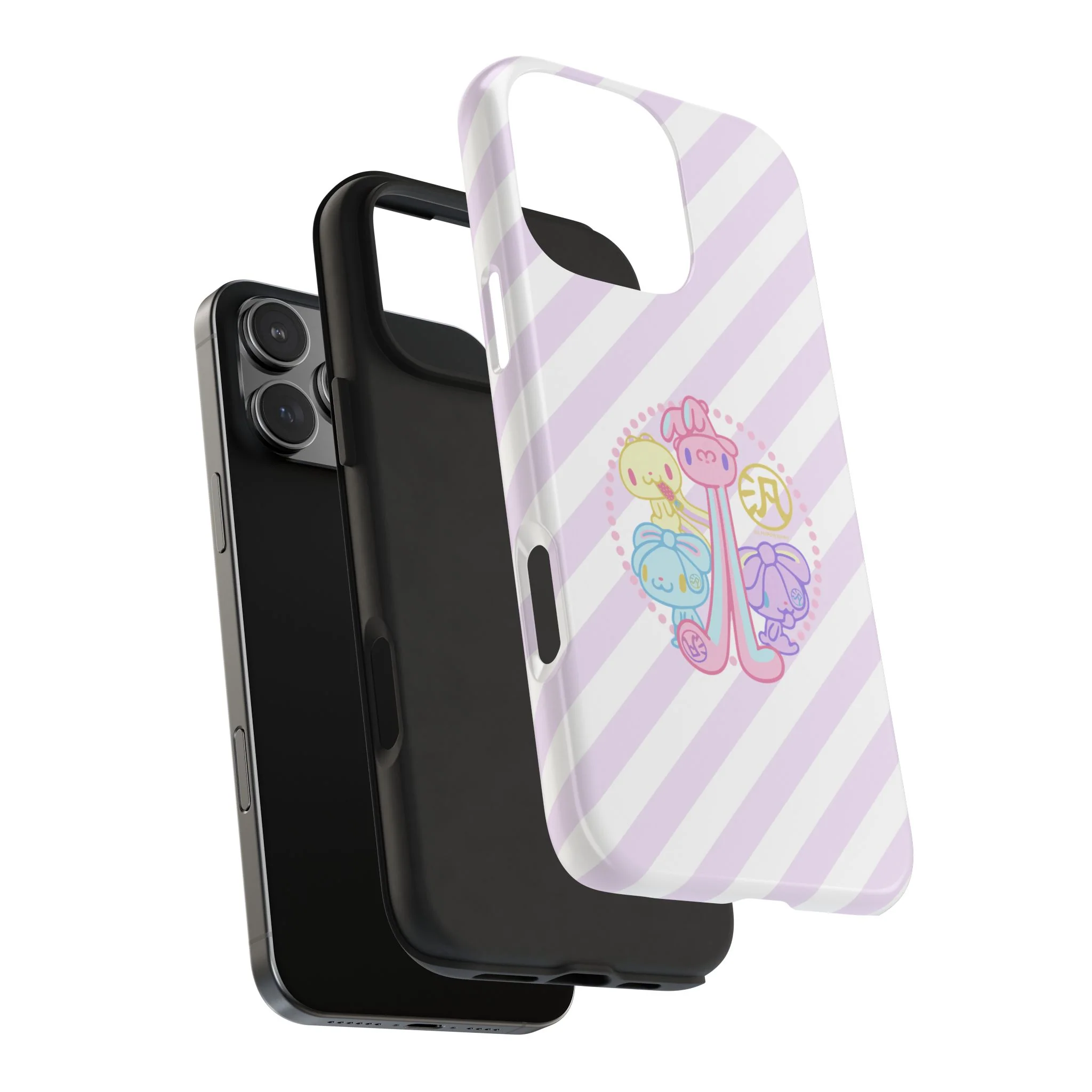 Group Pastel All Purpose Bunny - iPhone Case - Image 66