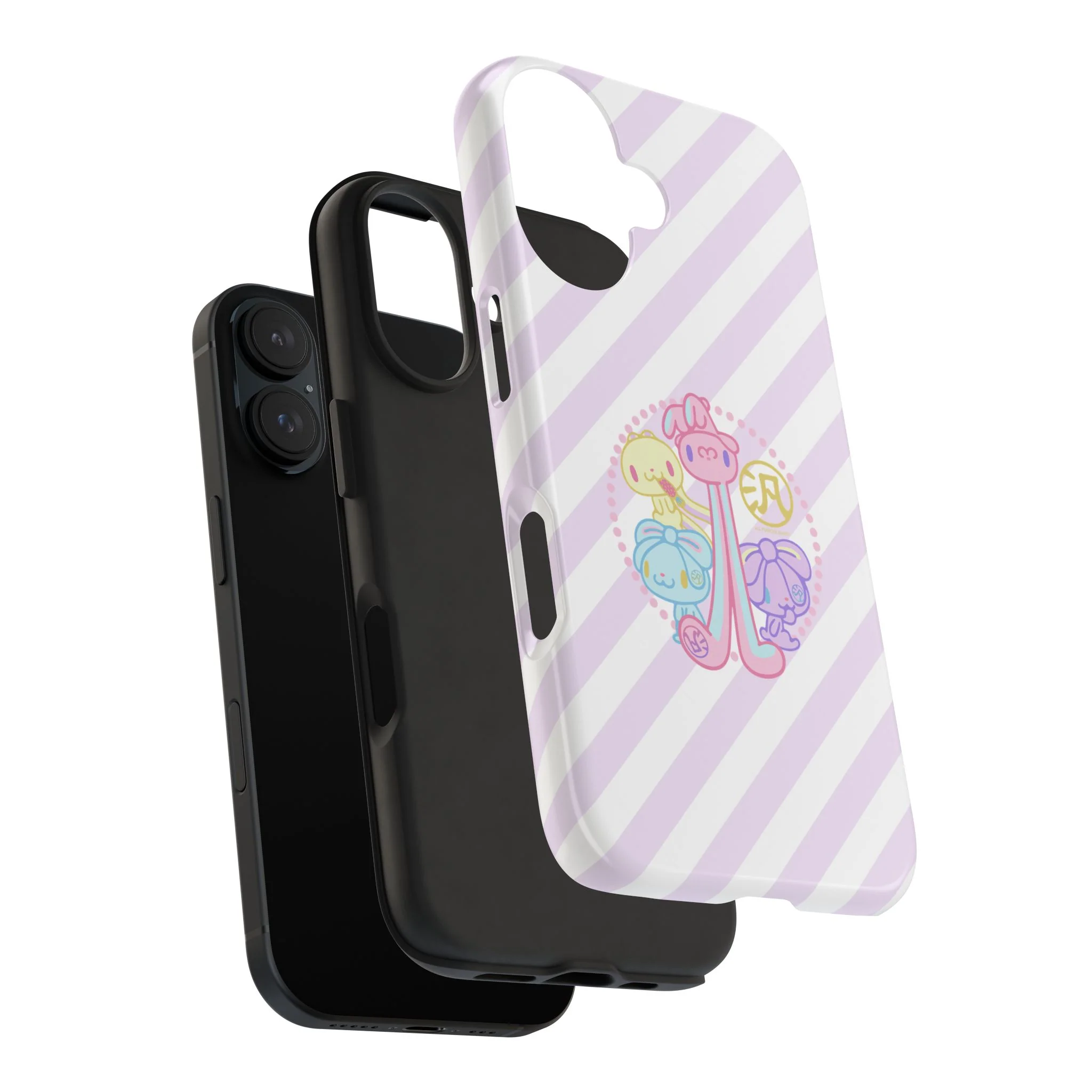 Group Pastel All Purpose Bunny - iPhone Case - Image 68