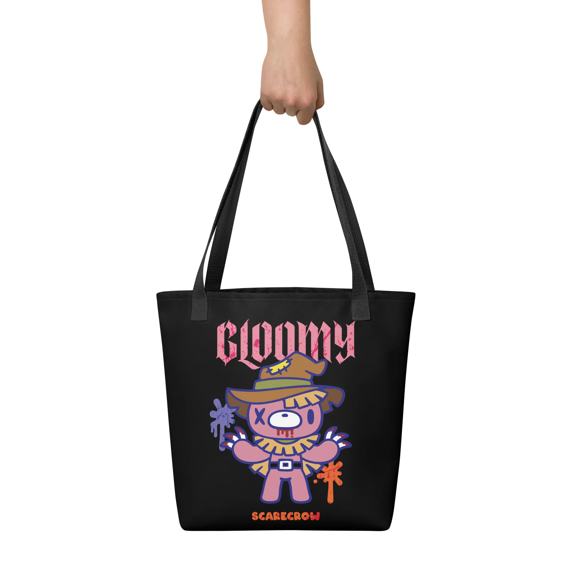 Halloween Gloomy Bear Scarecrow Tote bag