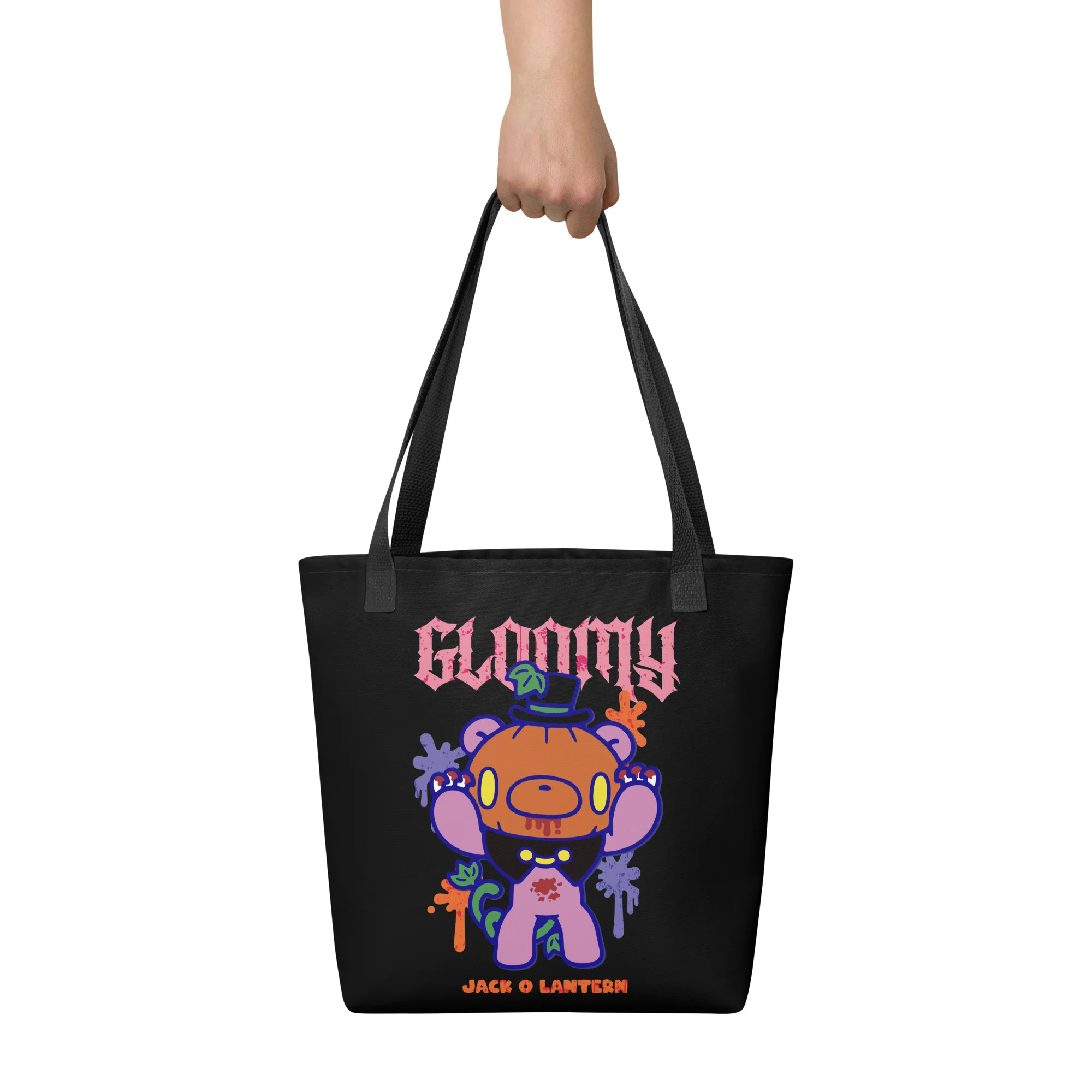 Jack o Lantern Gloomy Bear Tote bag