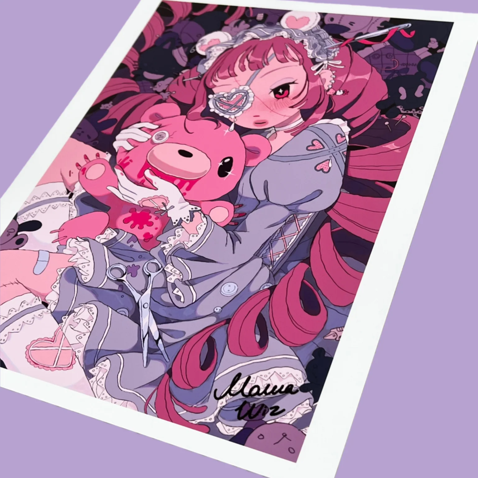 MawaWiz - Dear - Art Print - Gloomy Bear Exhibition - Image 4
