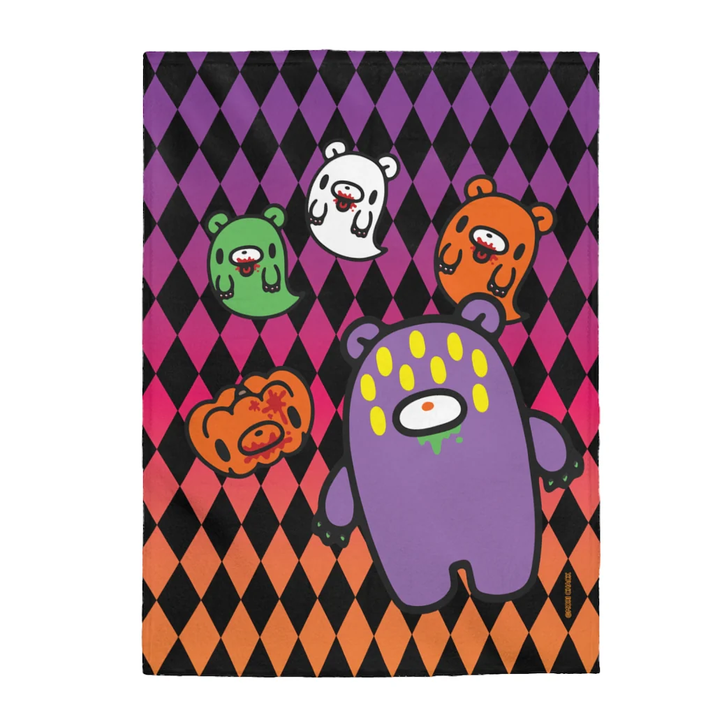 Monster Gloomy Halloween Edition - Velveteen Blanket - Image 3
