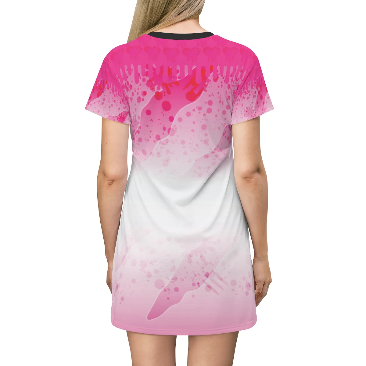 Gloomy Bear Neo Shadow Abstraction AOP T-Shirt Dress - Image 3