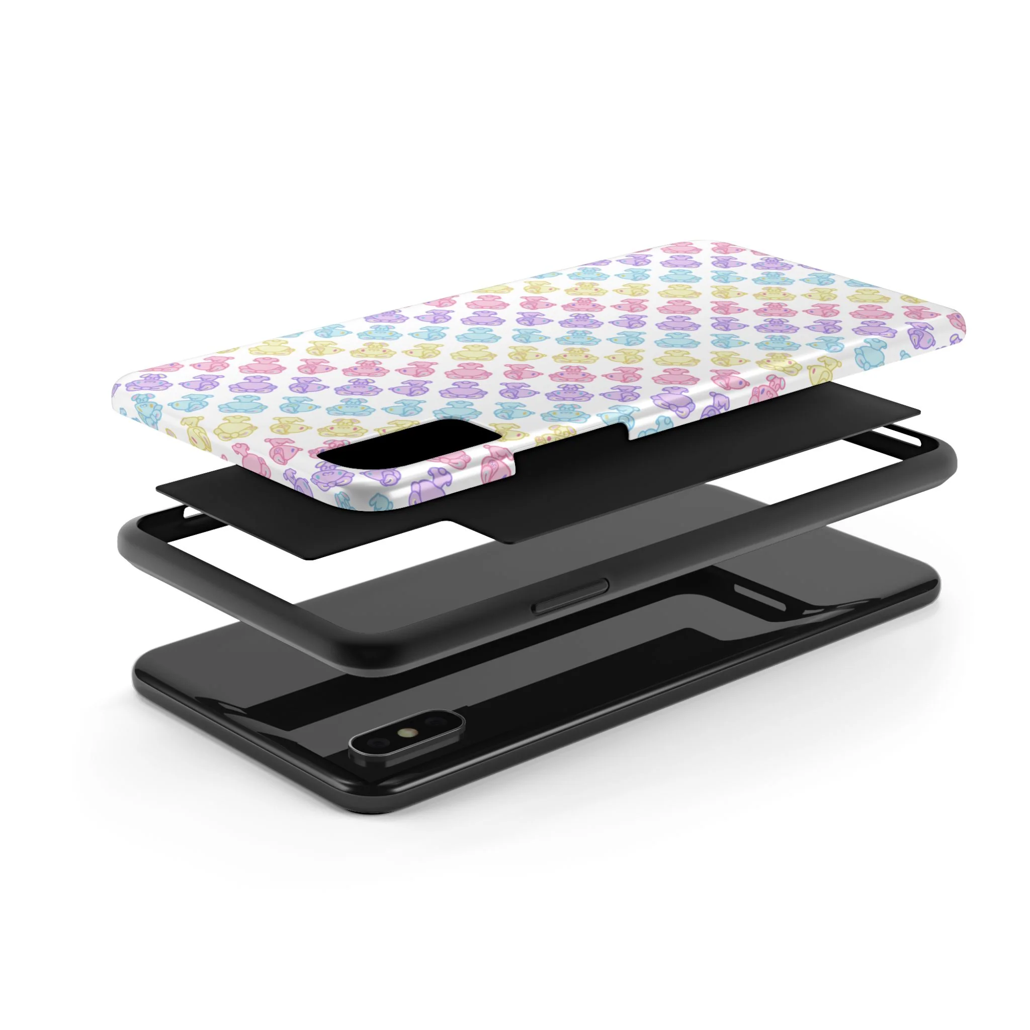 Rotating Pastel All Purpose Bunny - iPhone Case - Image 34