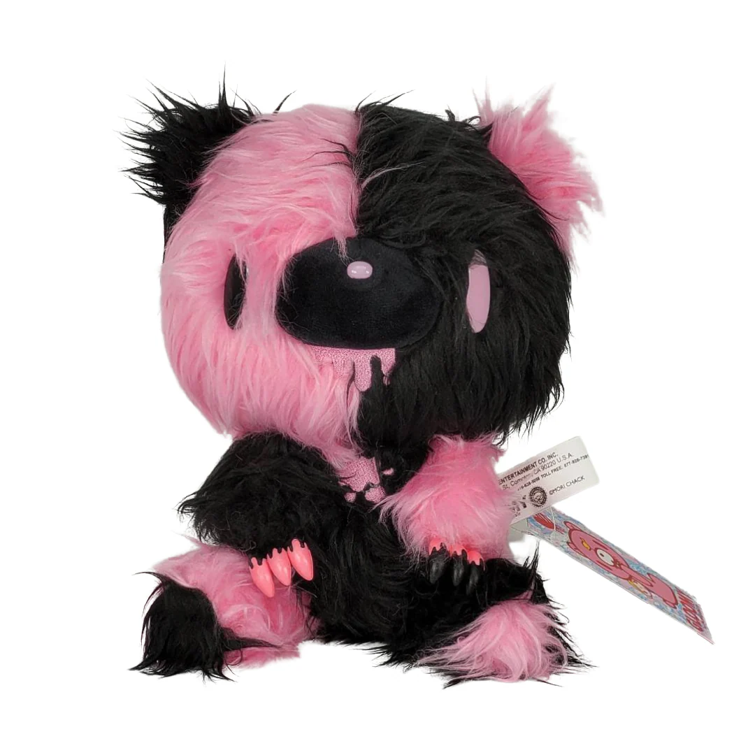 Shaggy Monotone Pink/Black Gloomy Bear 7" Plush - Image 2