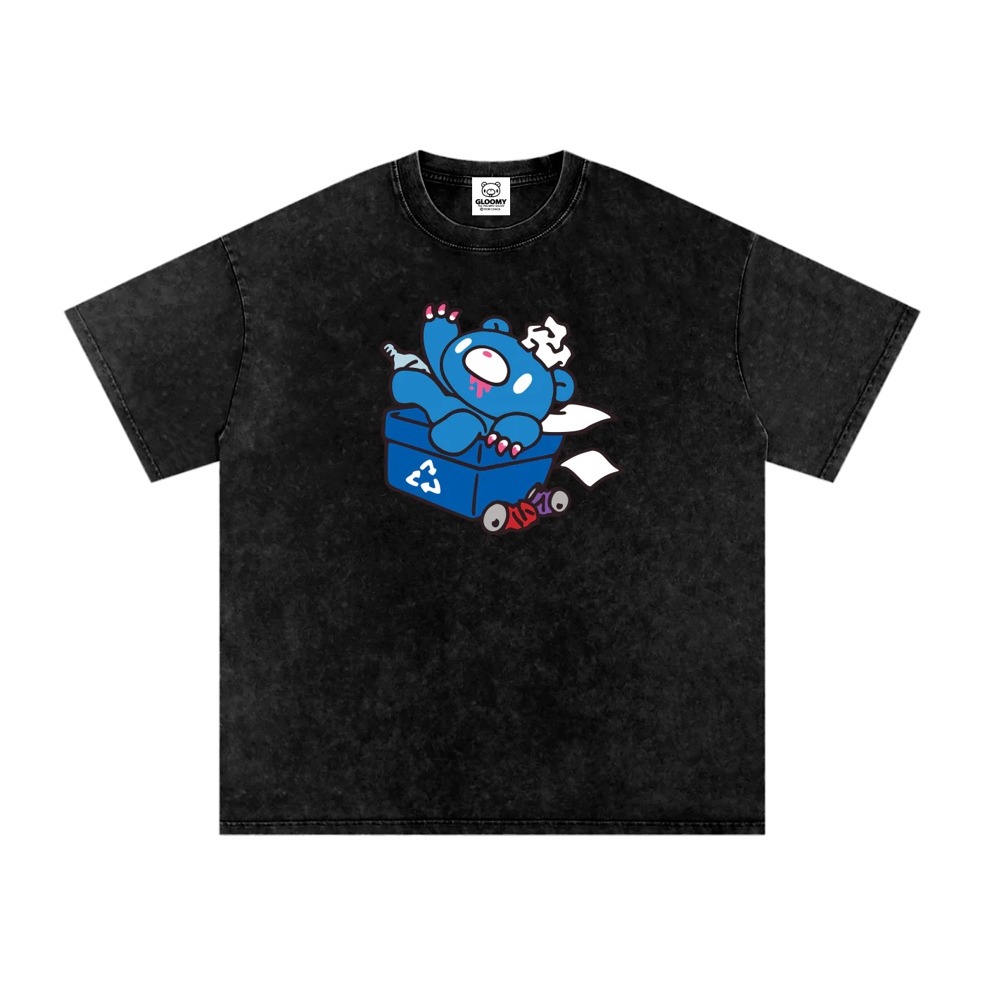 Filthy Gloomy Snow Washed Oversized Cotton T-Shirt