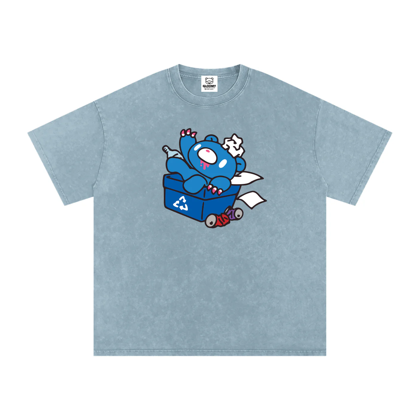 Filthy Gloomy Snow Washed Oversized Cotton T-Shirt - Image 5