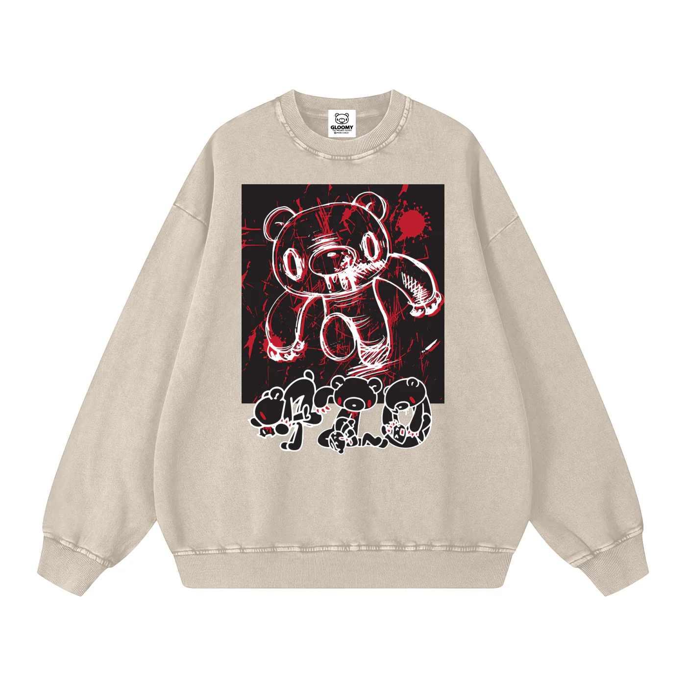 Gloomy Washed Oversized Sweatshirt - Image 5