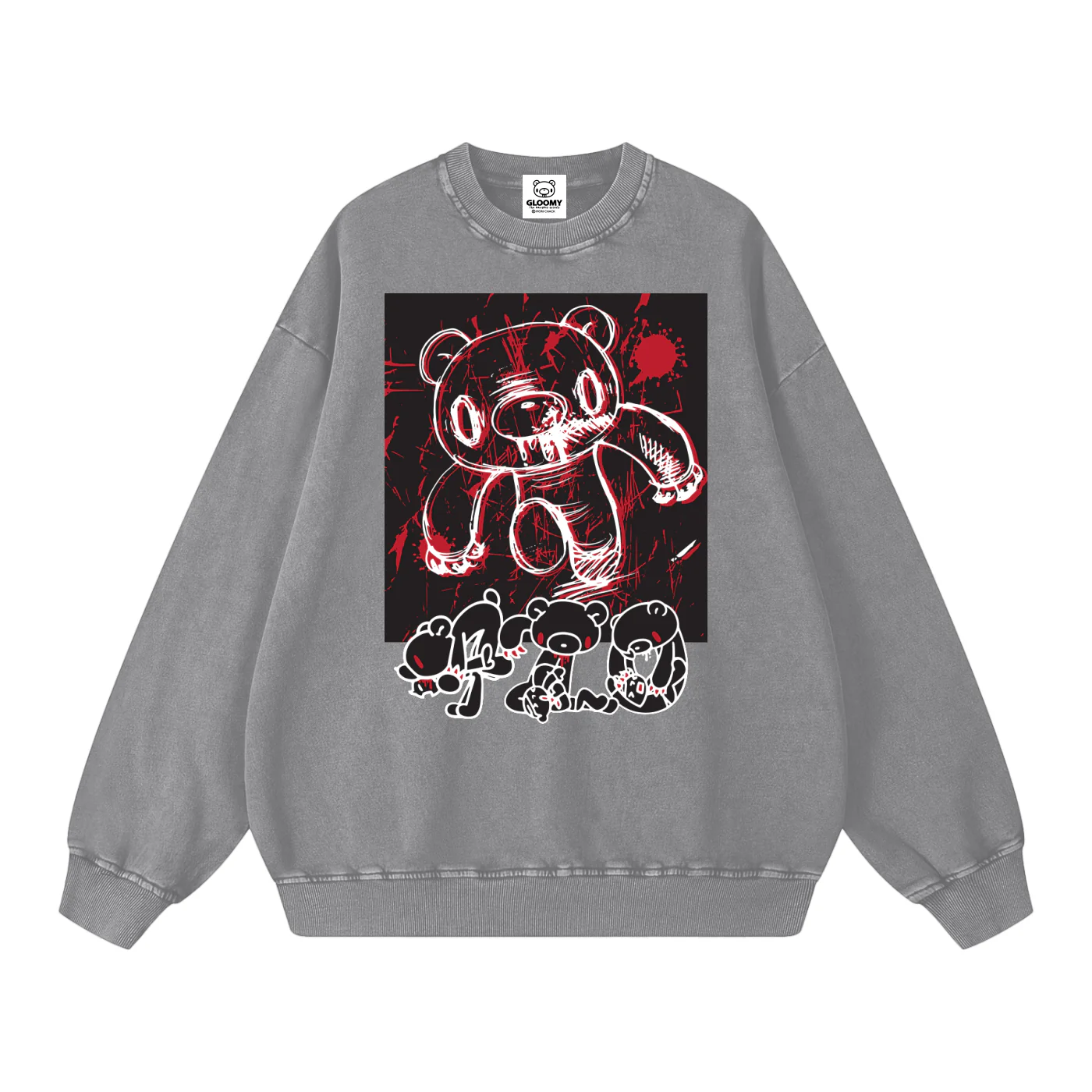 Gloomy Washed Oversized Sweatshirt - Image 9