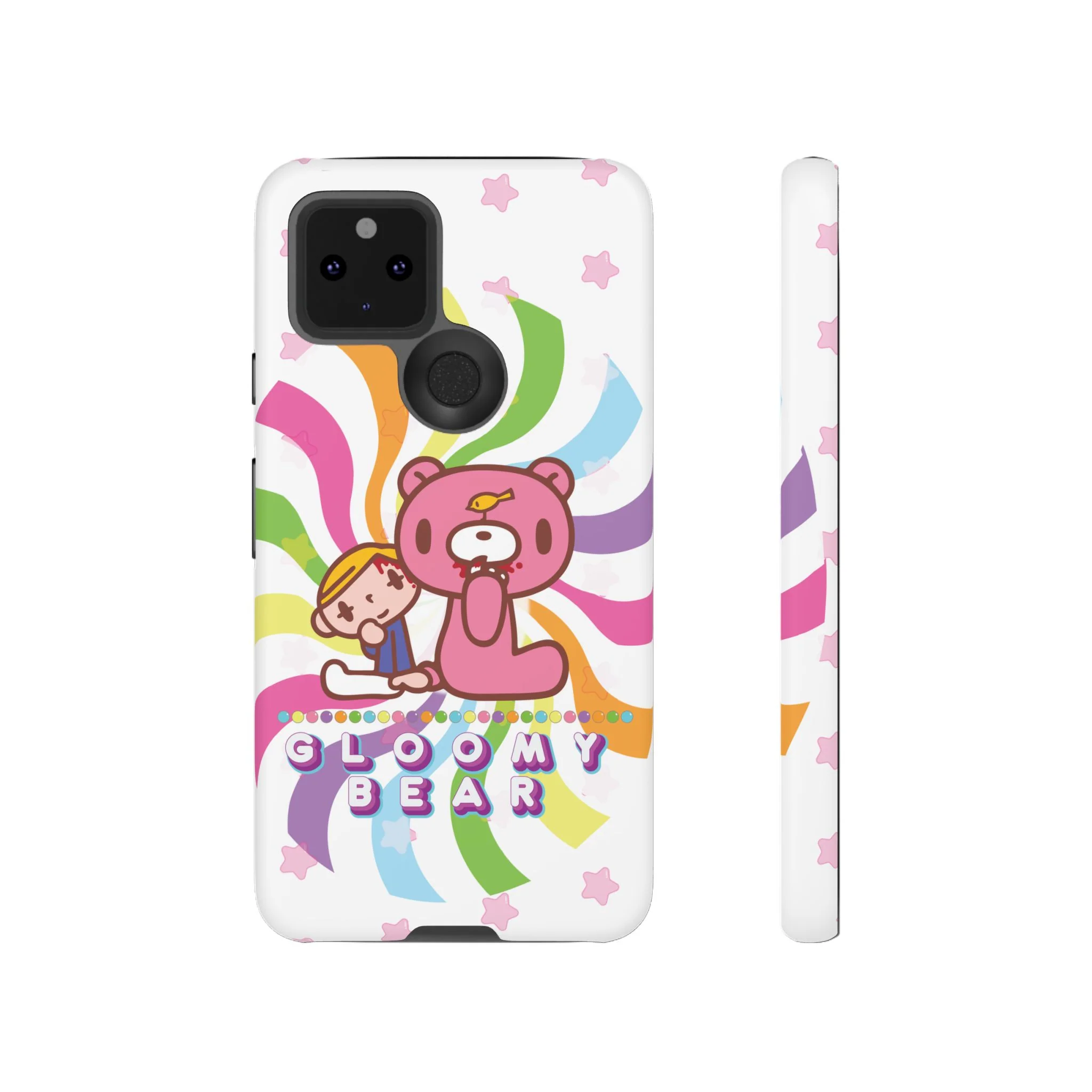 Swirly Rainbow Gloomy Bear - Tough Phone Case - Image 26