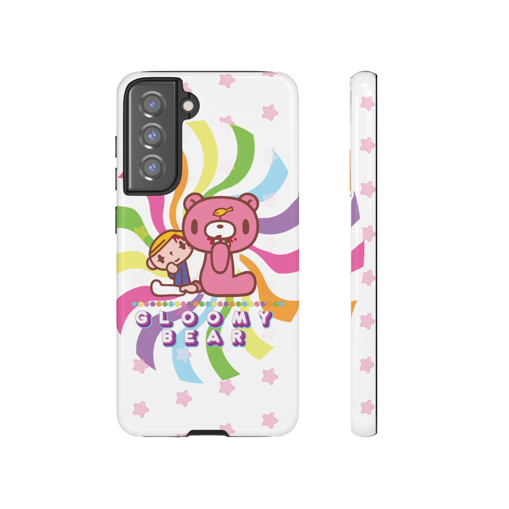 Swirly Rainbow Gloomy Bear - Tough Phone Case - Image 31