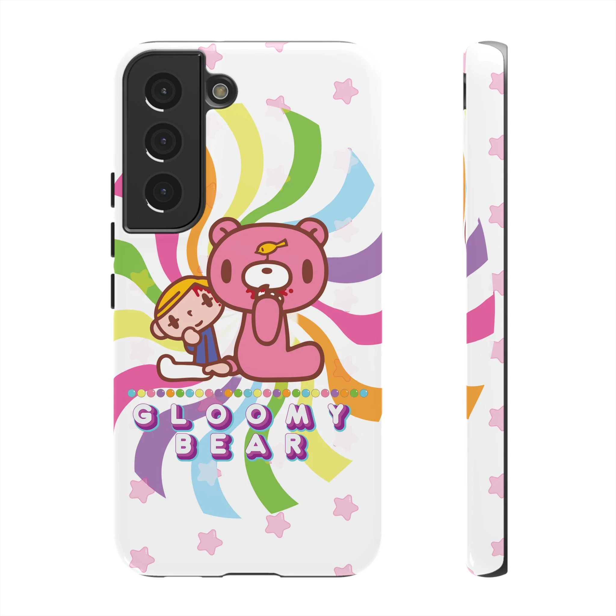 Swirly Rainbow Gloomy Bear - Tough Phone Case - Image 33