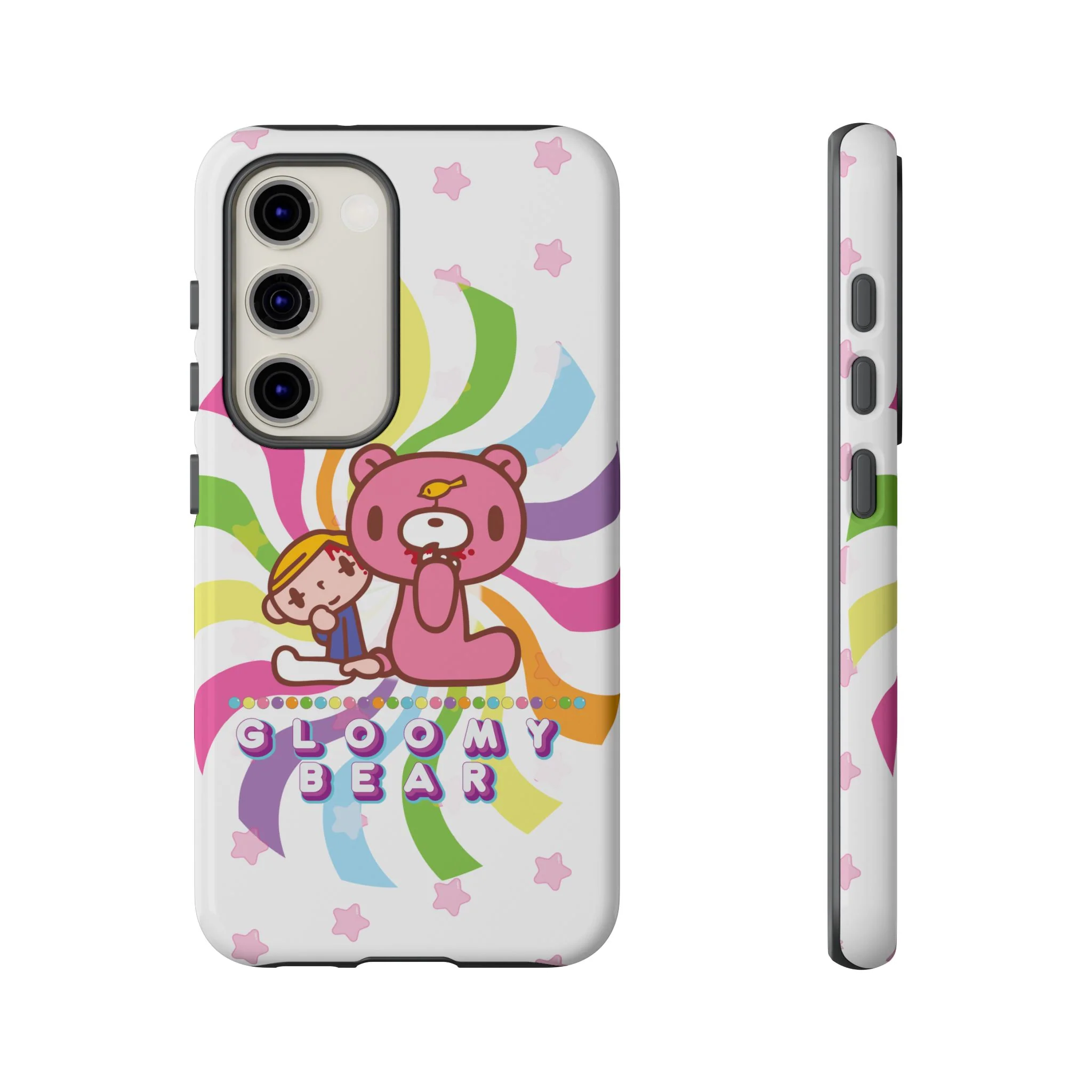 Swirly Rainbow Gloomy Bear - Tough Phone Case - Image 47
