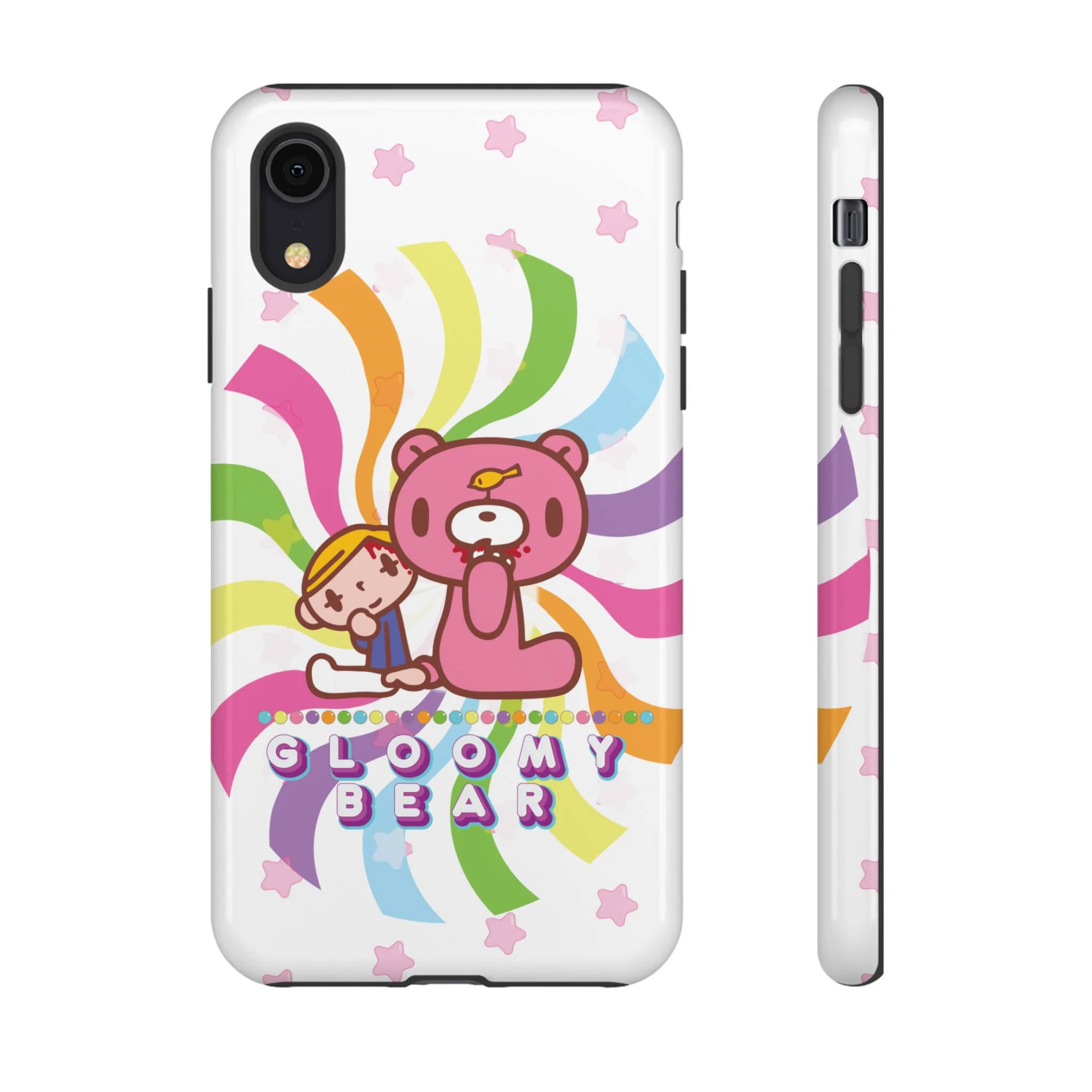 Swirly Rainbow Gloomy Bear - Tough Phone Case - Image 73