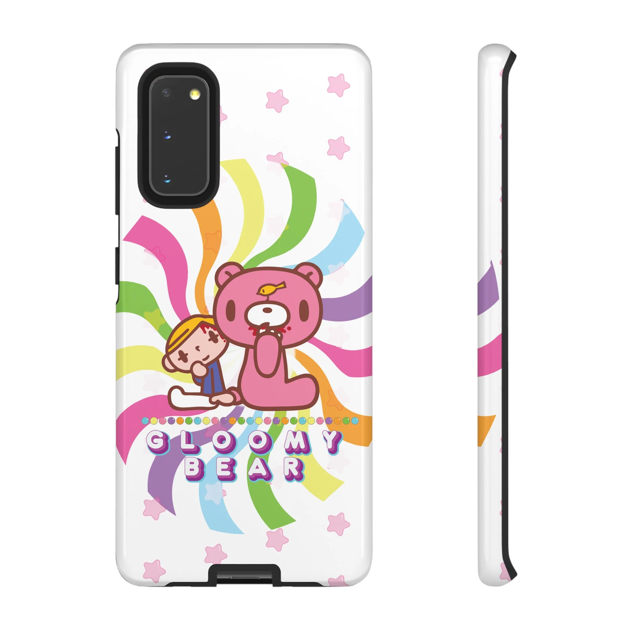 Swirly Rainbow Gloomy Bear - Tough Phone Case - Image 79