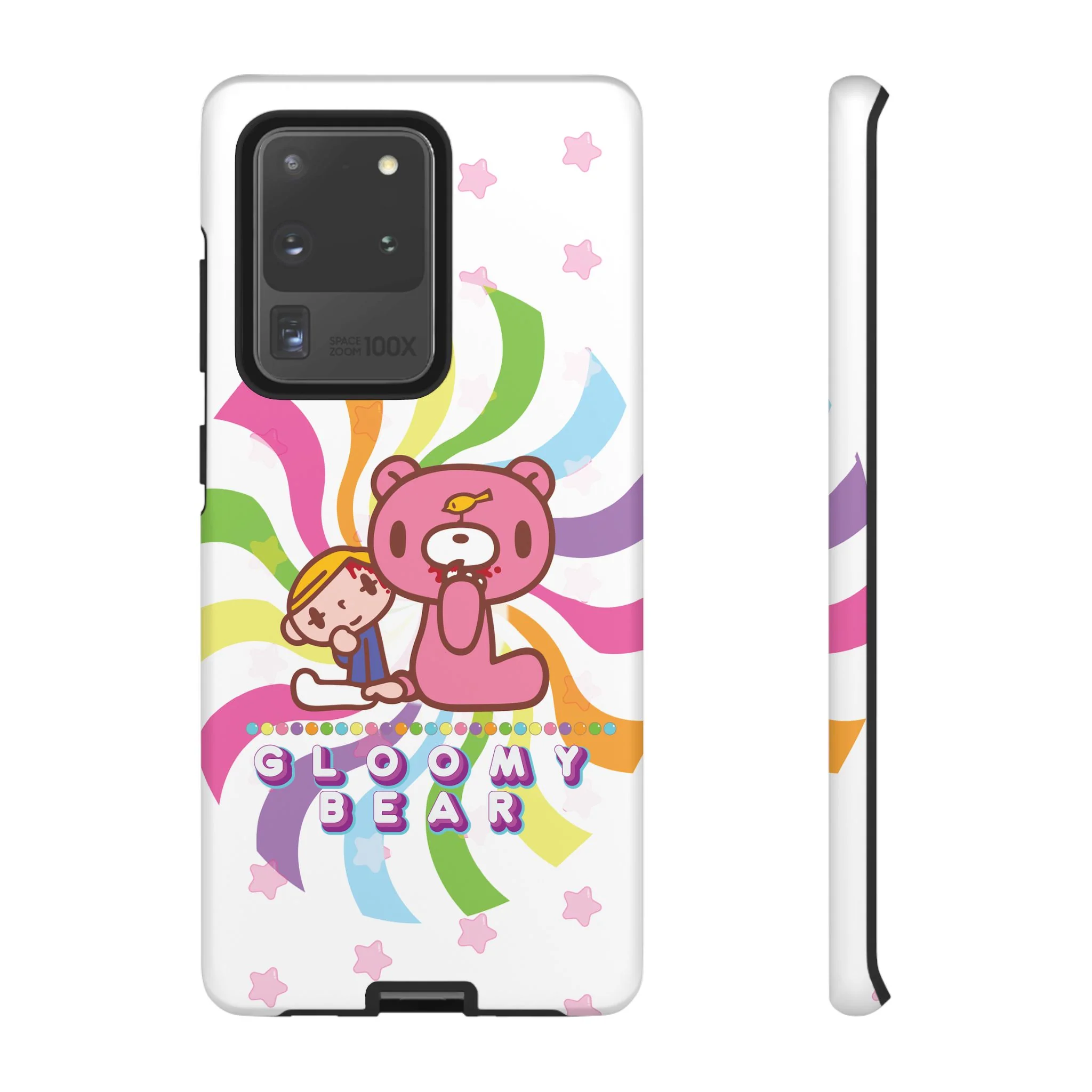 Swirly Rainbow Gloomy Bear - Tough Phone Case - Image 82