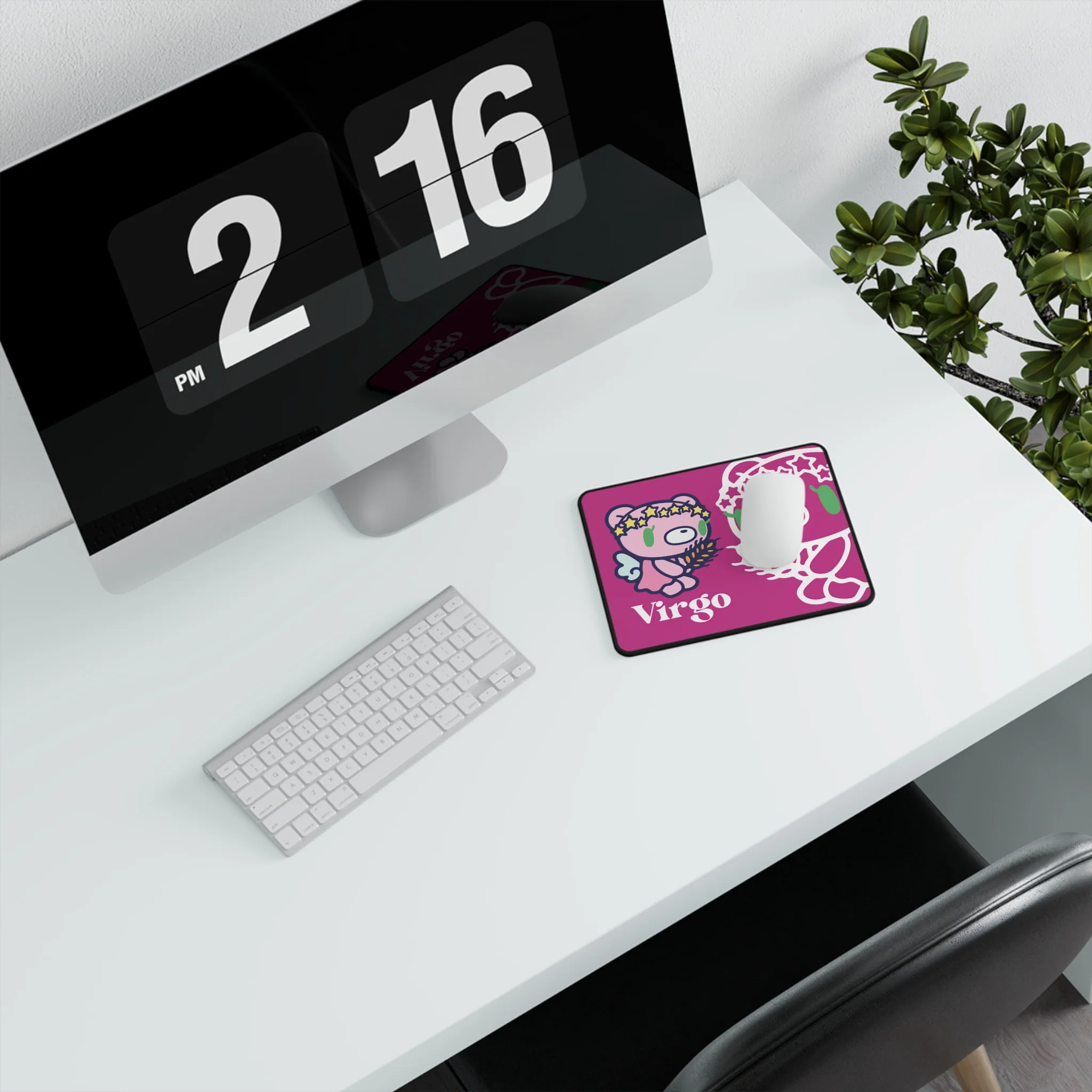 Zodiac Gloomy Bear Virgo Non-Slip Gaming Mouse Pad - Image 4